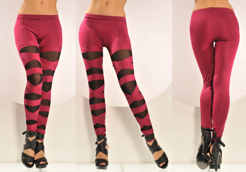 Bandage Mesh Leggings